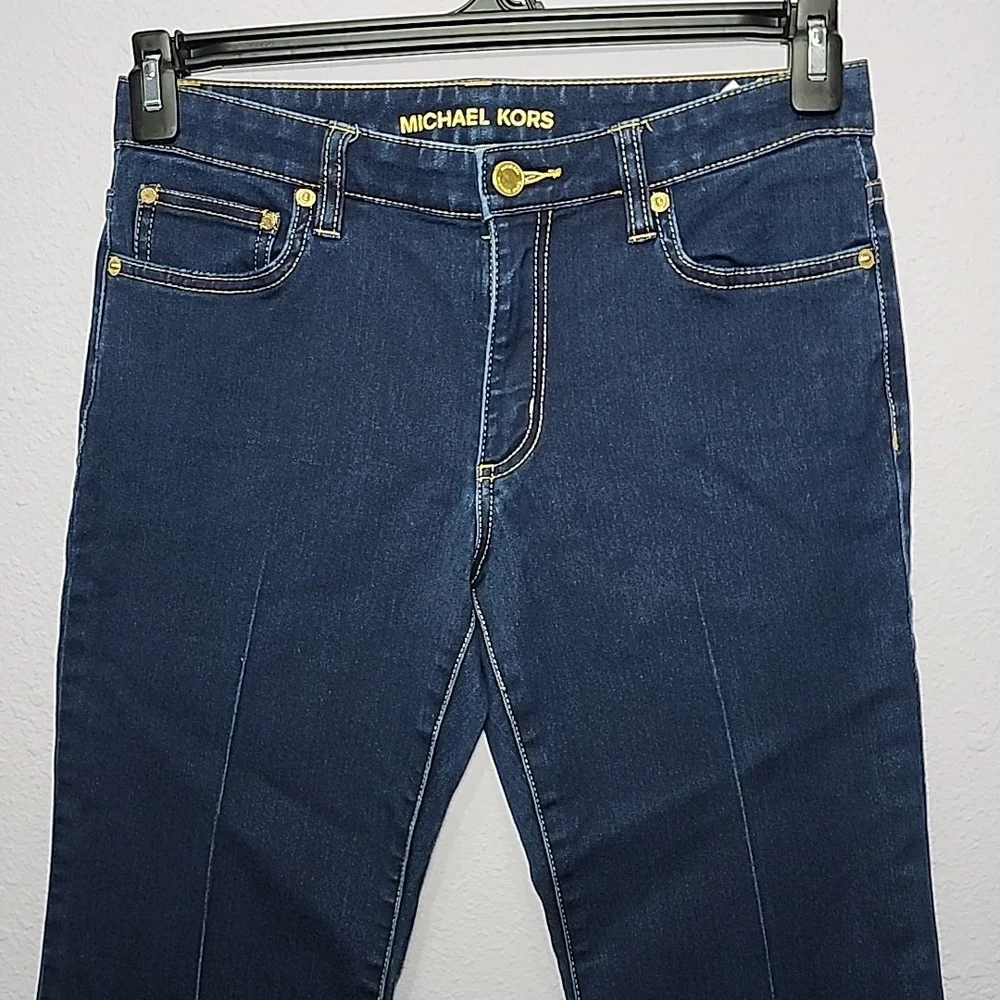 MICHAEL‎ KORS Women's Selma FLARE Leg stretch Jeans Blue Size 6